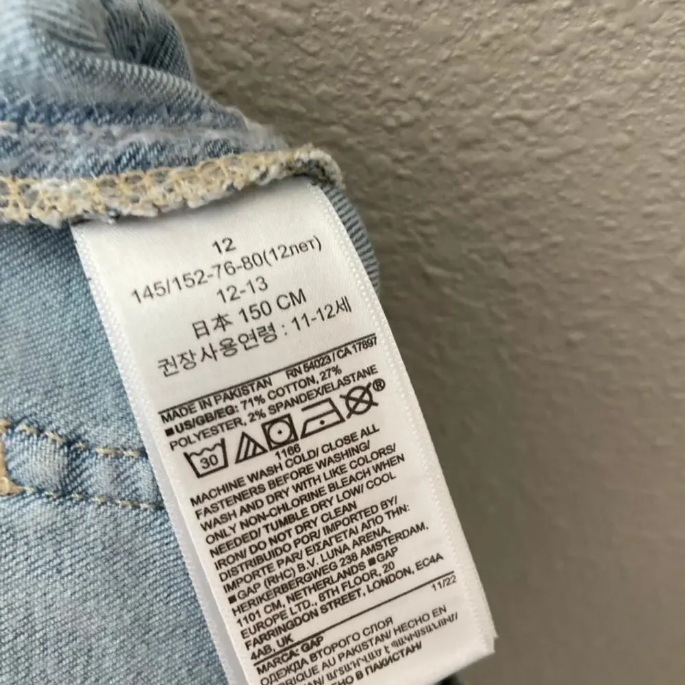 Gap 70s Flare Jeans Patch Pockets - Light Wash Denim - 12